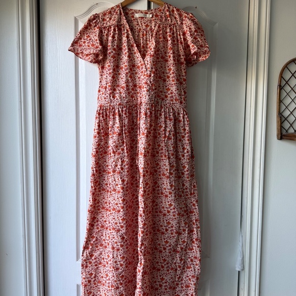 Christy Dawn- Dawn Dress in (Sold Out Taylor Swift Colourway) Mandarin Ditzy - Picture 2 of 3